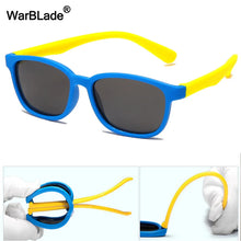 Load image into Gallery viewer, WARBLADE Polarized Square Silicone Flexible Kids Sunglasses