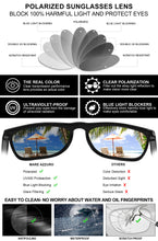 Load image into Gallery viewer, Men's Polarized Brand Designer Luxury Square Sunglasses