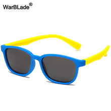 Load image into Gallery viewer, WARBLADE Polarized Square Silicone Flexible Kids Sunglasses