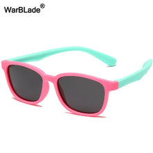 Load image into Gallery viewer, WARBLADE Polarized Square Silicone Flexible Kids Sunglasses