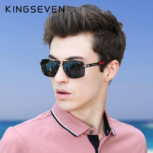 Load image into Gallery viewer, KINGSEVEN Aluminum Men's Polarized Square Sunglasses - Sunglass Associates