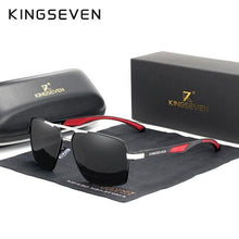 Load image into Gallery viewer, KINGSEVEN Aluminum Men's Polarized Square Sunglasses - Sunglass Associates