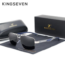 Load image into Gallery viewer, KINGSEVEN Aluminum Men's Polarized Square Sunglasses - Sunglass Associates