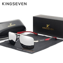 Load image into Gallery viewer, KINGSEVEN Aluminum Men's Polarized Square Sunglasses - Sunglass Associates
