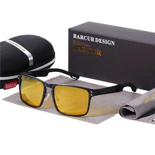 Load image into Gallery viewer, BARCUR Aluminum Magnesium Square Men's Pilot Sunglasses - Sunglass Associates