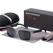 Load image into Gallery viewer, BARCUR Aluminum Magnesium Square Men's Pilot Sunglasses - Sunglass Associates
