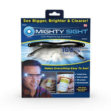Load image into Gallery viewer, Mighty Sight Magnifying Glasses with LED Light &amp; Travel Case As Seen On TV - Sunglass Associates