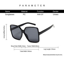 Load image into Gallery viewer, Square Oversized Women's Sunglasses - Sunglass Associates