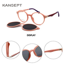 Load image into Gallery viewer, KANSEPT Kids TR90 Polarized Magnetic Clip-on Sunglasses