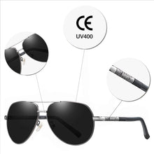 Load image into Gallery viewer, BARCUR Men&#39;s Polarized Pilot Driving Sunglasses