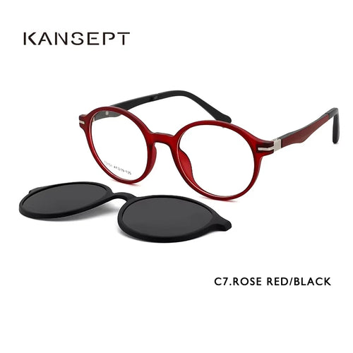 KANSEPT Kids TR90 Polarized Magnetic Clip-on Sunglasses