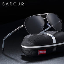 Load image into Gallery viewer, BARCUR Men&#39;s Polarized Pilot Driving Sunglasses