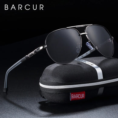 BARCUR Men's Polarized Pilot Driving Sunglasses