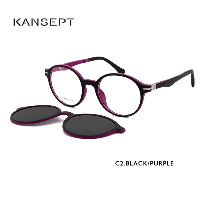 KANSEPT Kids TR90 Polarized Magnetic Clip-on Sunglasses