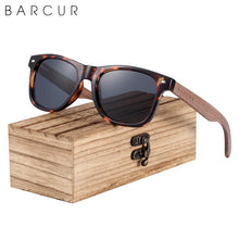 Load image into Gallery viewer, BARCUR Men&#39;s Wood Polarized Sunglasses