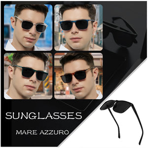 Men's Polarized Brand Designer Luxury Square Sunglasses