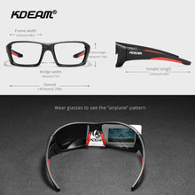 Load image into Gallery viewer, KDEAM TR90 Polarized Men&#39;s Sunglasses With Zipper Case