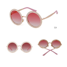 Load image into Gallery viewer, SORVINO Diamond Crystal Round Women's Sunglasses