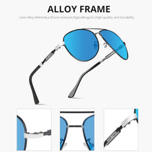 Load image into Gallery viewer, KDEAM Men's Pilot  Driving Sunglasses with Zipper Case