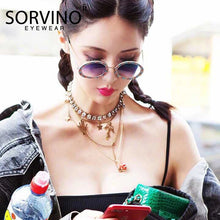 Load image into Gallery viewer, SORVINO Diamond Crystal Round Women's Sunglasses