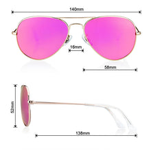 Load image into Gallery viewer, COLOSSEIN Women&#39;s Metal Frame Retro Polarized Pilot Sunglasses