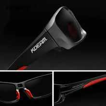Load image into Gallery viewer, KDEAM TR90 Polarized Men&#39;s Sunglasses With Zipper Case