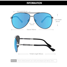 Load image into Gallery viewer, KDEAM Men's Pilot  Driving Sunglasses with Zipper Case