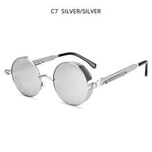 Load image into Gallery viewer, HOOBAN Classic Round Steampunk Men&#39;s Sunglasses