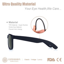 Load image into Gallery viewer, COLOSSEIN Classic Men&#39;s Square Sunglasses - Sunglass Associates