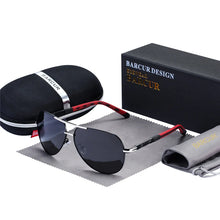 Load image into Gallery viewer, BARCUR Men&#39;s Polarized Pilot Driving Sunglasses