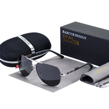 Load image into Gallery viewer, BARCUR Men&#39;s Polarized Pilot Driving Sunglasses