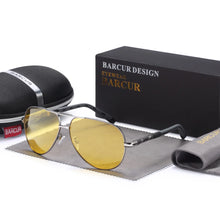Load image into Gallery viewer, BARCUR Men&#39;s Polarized Pilot Driving Sunglasses