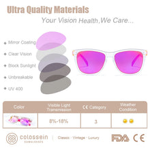 Load image into Gallery viewer, COLOSSEIN Women&#39;s Gradient Classic Square Sunglasses