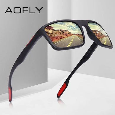 AOFLY Ultralight TR90 Polarized Men's Square Sunglasses