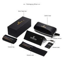 Load image into Gallery viewer, KINGSEVEN Black Rectangle Walnut Wood Men&#39;s Sunglasses