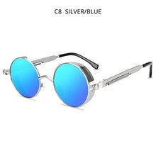 Load image into Gallery viewer, HOOBAN Classic Round Steampunk Men&#39;s Sunglasses