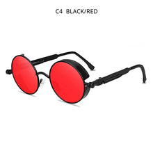 Load image into Gallery viewer, HOOBAN Classic Round Steampunk Men&#39;s Sunglasses