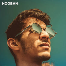 Load image into Gallery viewer, HOOBAN Classic Round Steampunk Men&#39;s Sunglasses