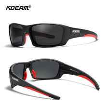 Load image into Gallery viewer, KDEAM TR90 Polarized Men&#39;s Sunglasses With Zipper Case