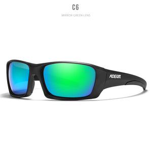 KDEAM TR90 Polarized Men's Sunglasses With Zipper Case