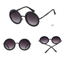 Load image into Gallery viewer, SORVINO Diamond Crystal Round Women's Sunglasses