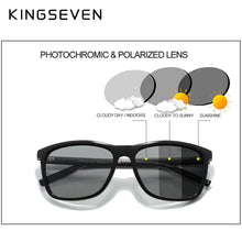 Load image into Gallery viewer, KINGSEVEN Brand Aluminum Frame Men&#39;s Photochromic Sunglasses