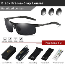 Load image into Gallery viewer, CLLOIO Brand Men&#39;s Polarized Aluminum Frame Sunglasses