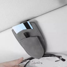Load image into Gallery viewer, Sunglasses Leather Magnetic Clip Car Visor Holder