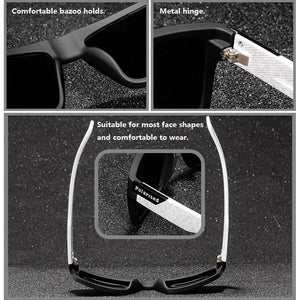 Vintage Square Polarized Men's Sunglasses