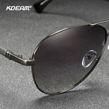 Load image into Gallery viewer, KDEAM Metal Men's Pilot Sunglasses