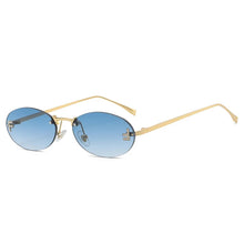 Load image into Gallery viewer, Rimless Retro Oval Cateye Women&#39;s Sunglasses