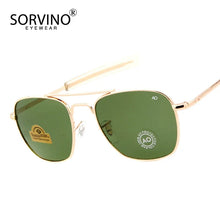 Load image into Gallery viewer, SORVINO Retro Pilot Military Sunglasses