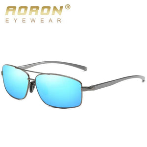 AORON Classic Retro Men's Polarized Aluminum Frame UV400 Sunglasses - Sunglass Associates