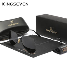 Load image into Gallery viewer, KINGSEVEN Men&#39;s Alloy Pilot Sunglasses
